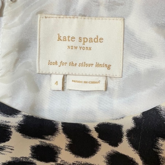 Kate Spade New York Leopard Print Taxi Dress Size 4 - Picture 12 of 12